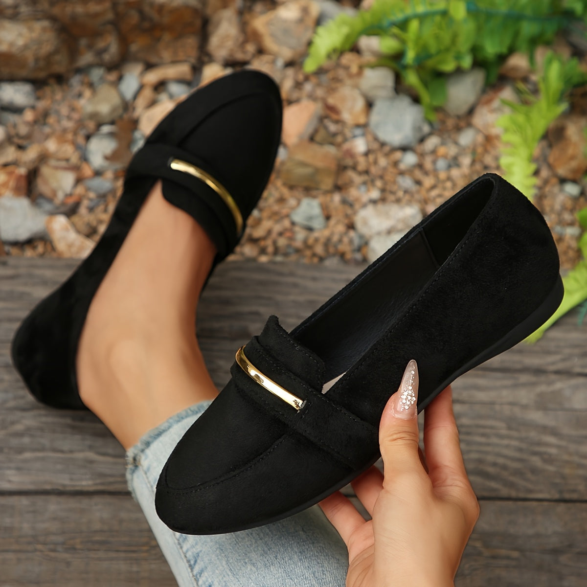 Ilona | Pointed Soft-Touch Loafers