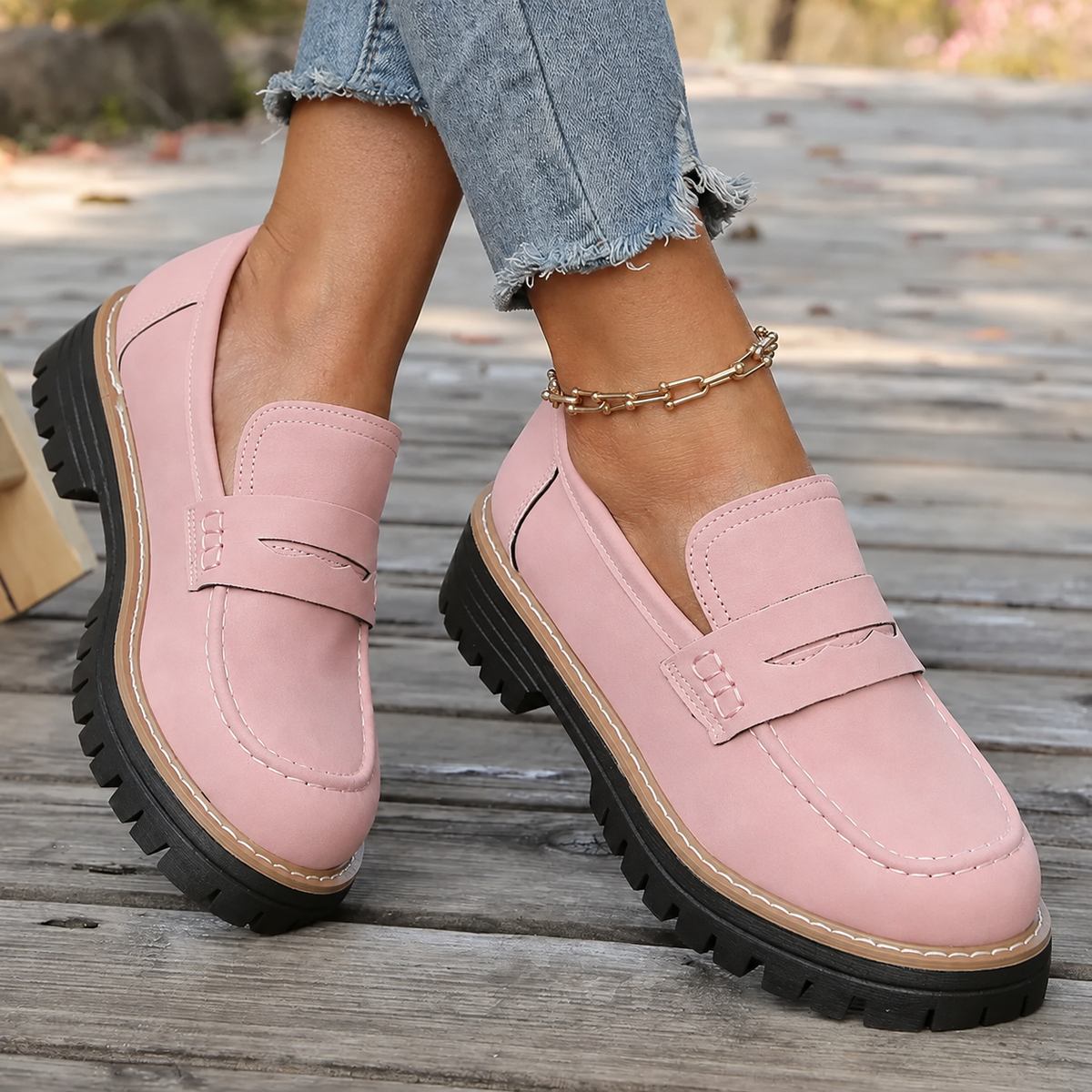 Elsa™ | Newport Preppy Platform Loafers