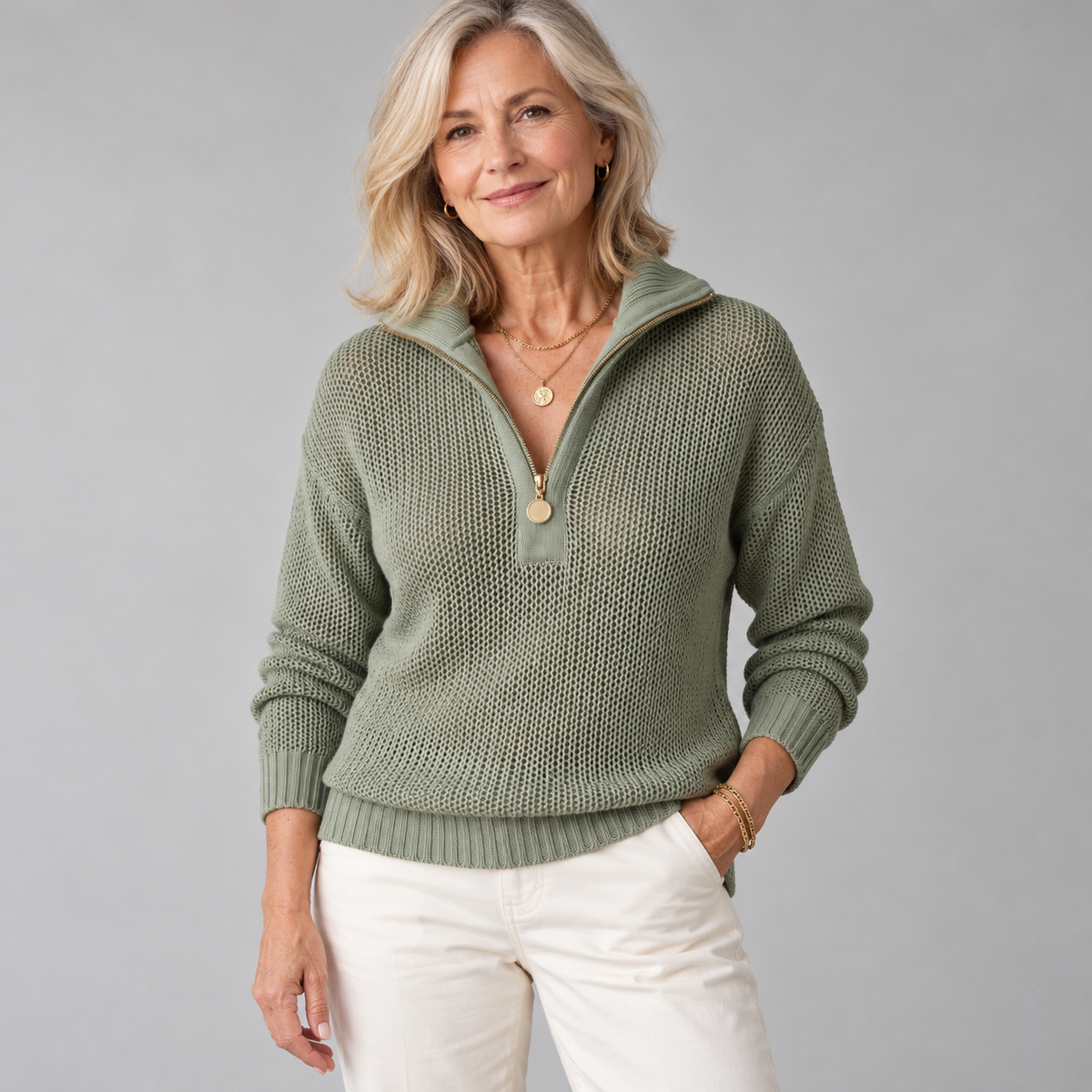 Monica | Half-Zip Sweater