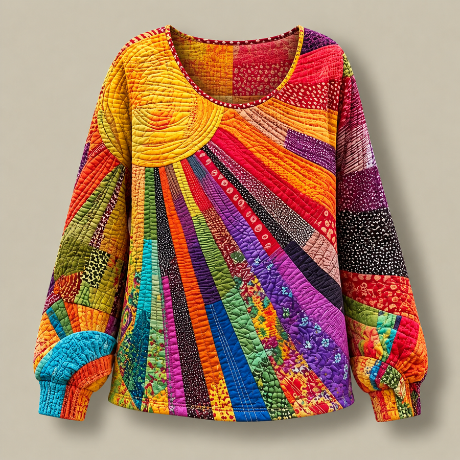 Amy Wildflower Quilted Hoodie