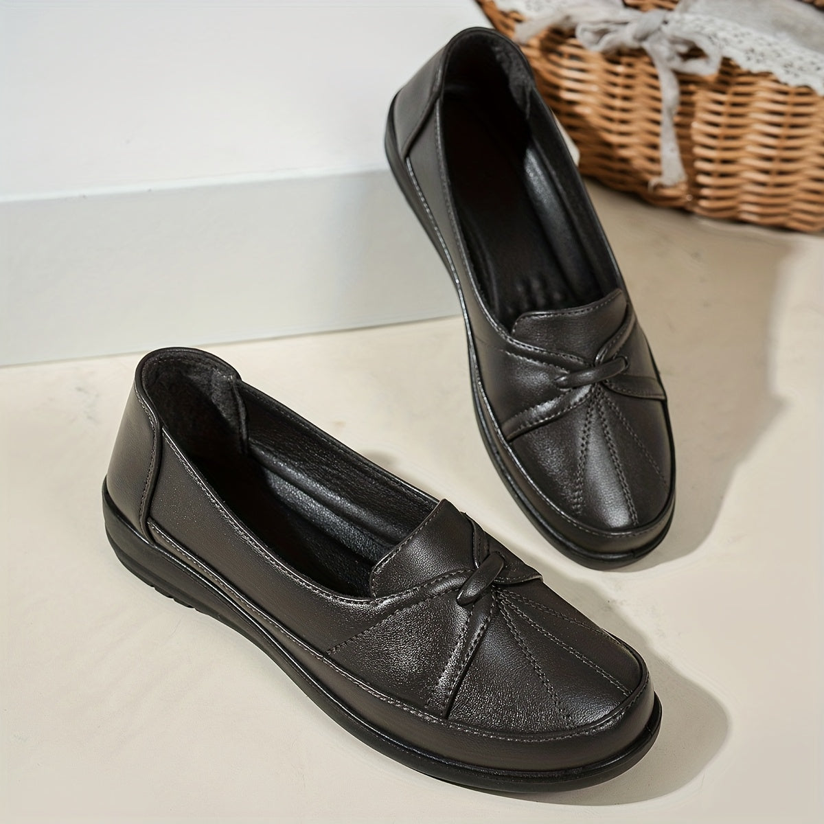 Prue | Knot Detail Comfort Loafers