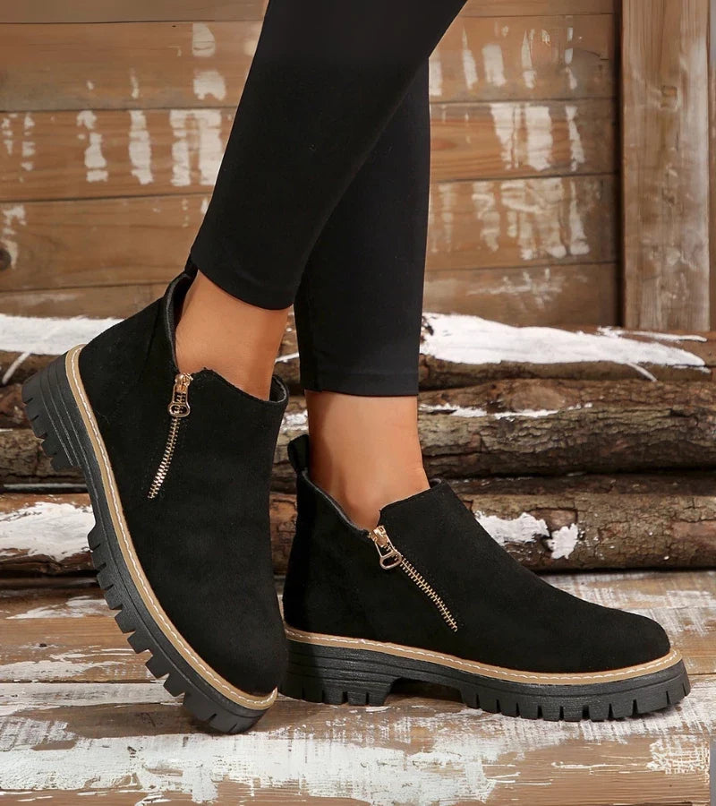 Hilde | Side Zip Comfort Ankle Boots
