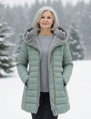 Alicia | Padded Jacket with Cozy Lining - Light Green