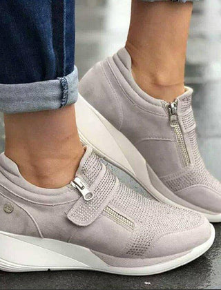 Rosalie soft elegant comfort shoes in gray