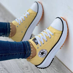 Stella trendy orthopedic sneakers in yellow