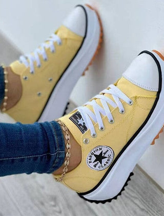 Stella trendy orthopedic sneakers in yellow