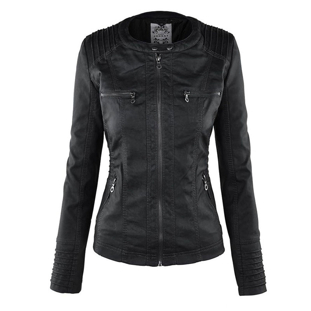 Flavia Jacket in black, without hood