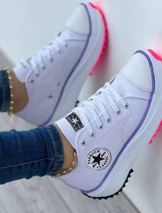 Stella trendy orthopedic sneakers in white