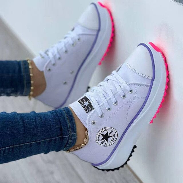 Stella trendy orthopedic sneakers in white