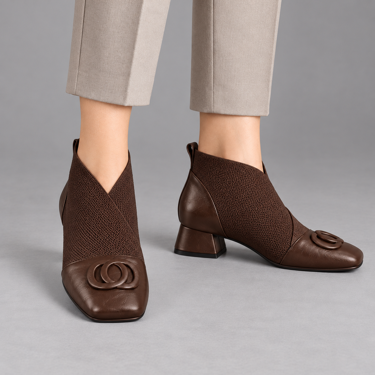 Opium | Square-Toe Ankle Boots
