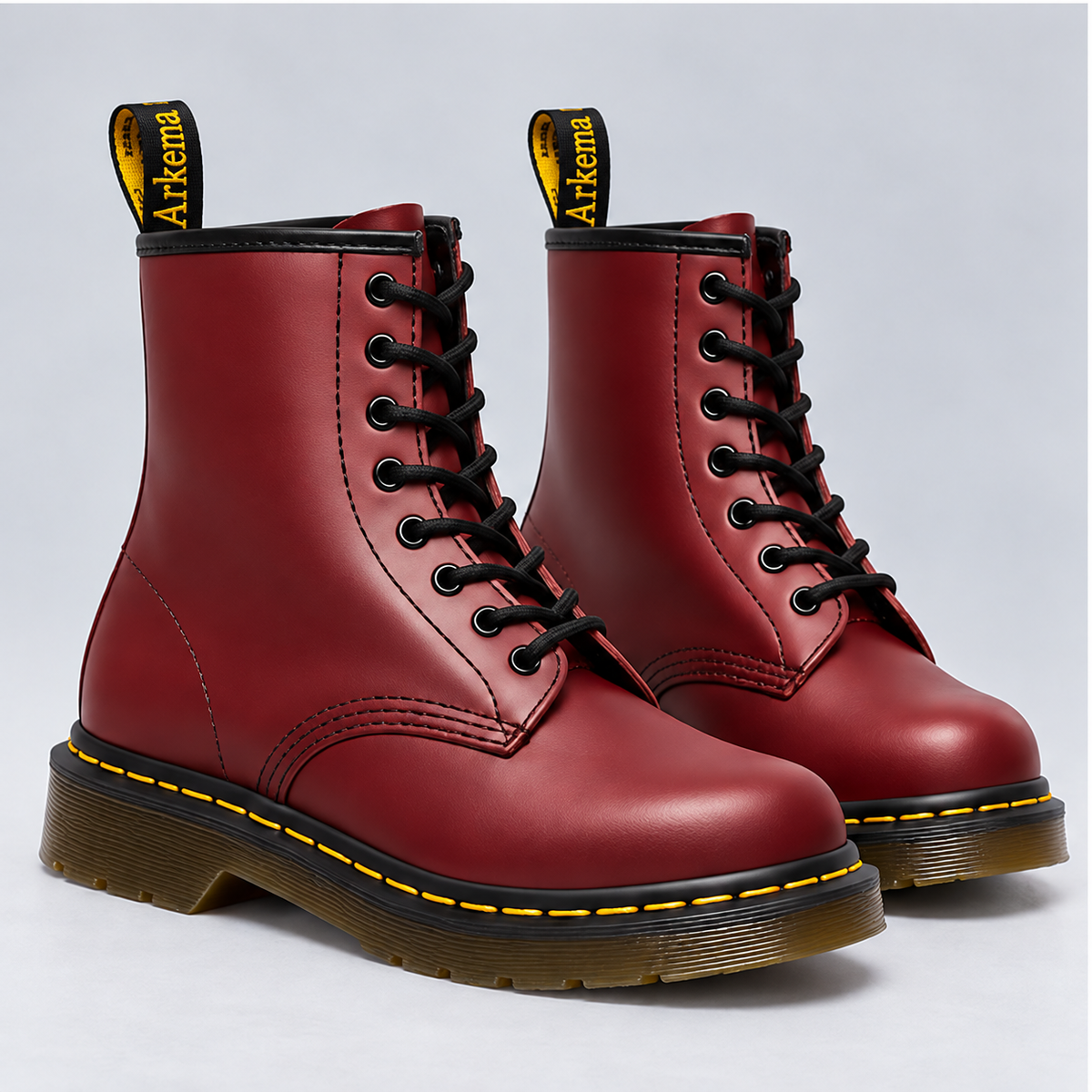 Charlotte | Elegant Lace-Up Boots in Burgundy