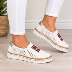 Yara comfortable walking shoes in white