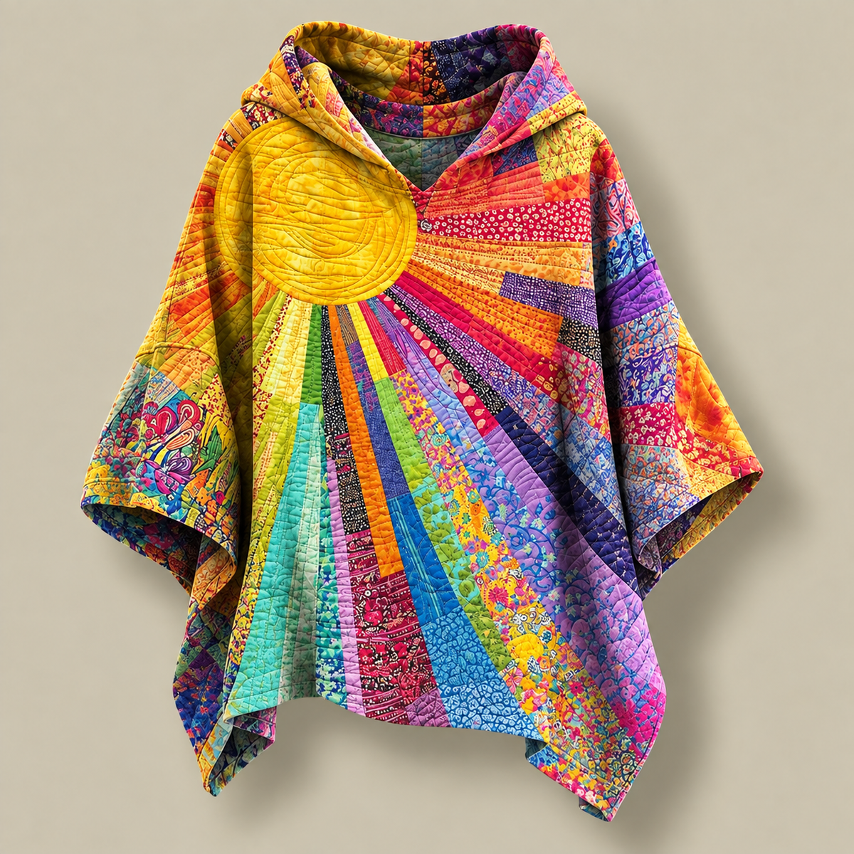 Amber Quilted Poncho