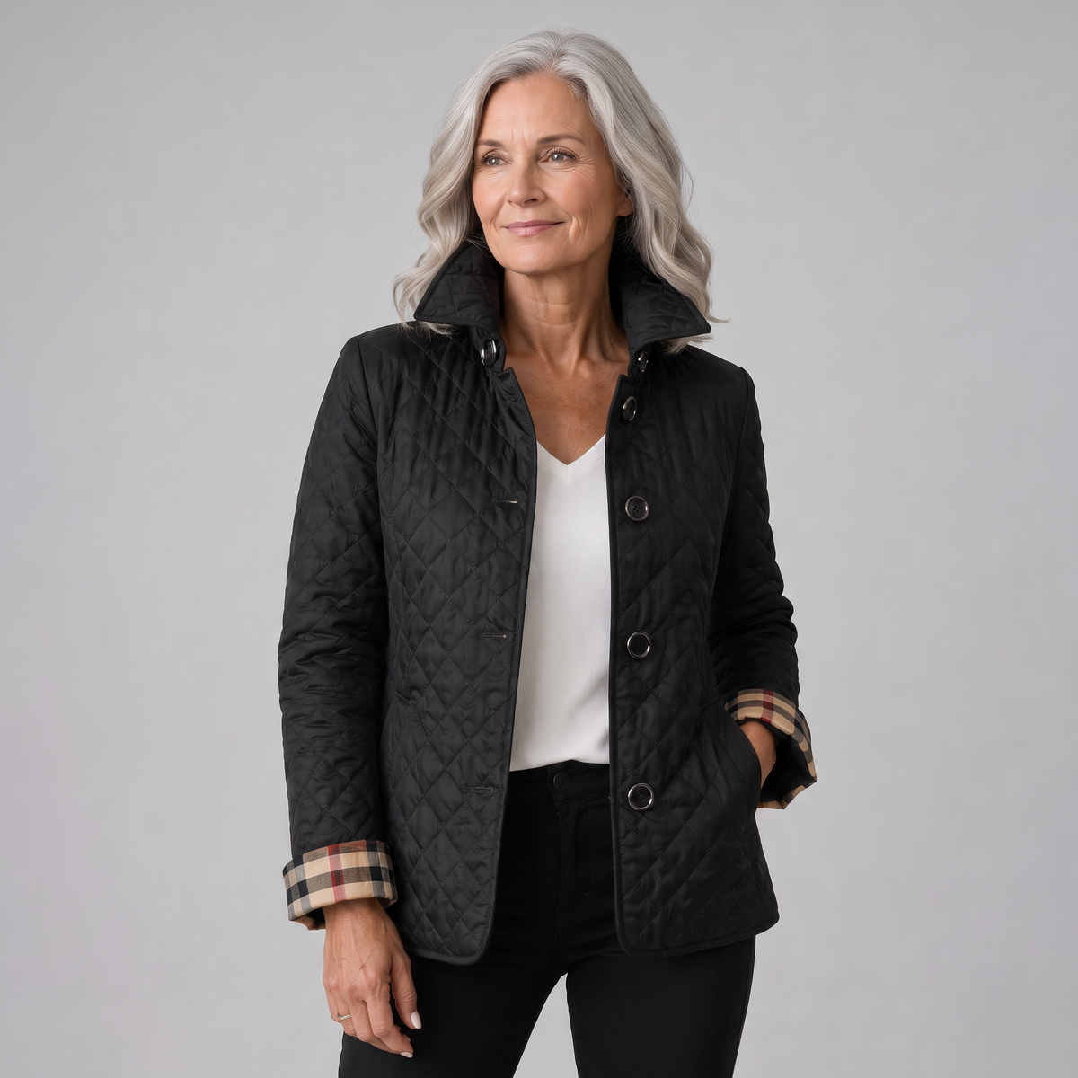 Margot lightweight jacket in black