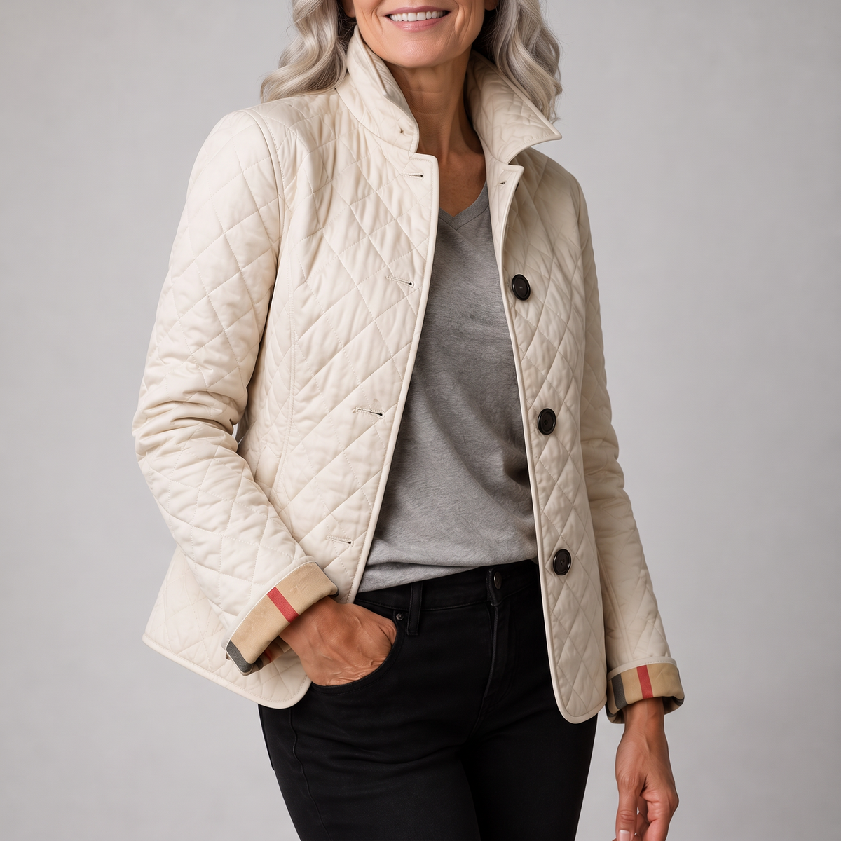 Margot lightweight jacket in cream