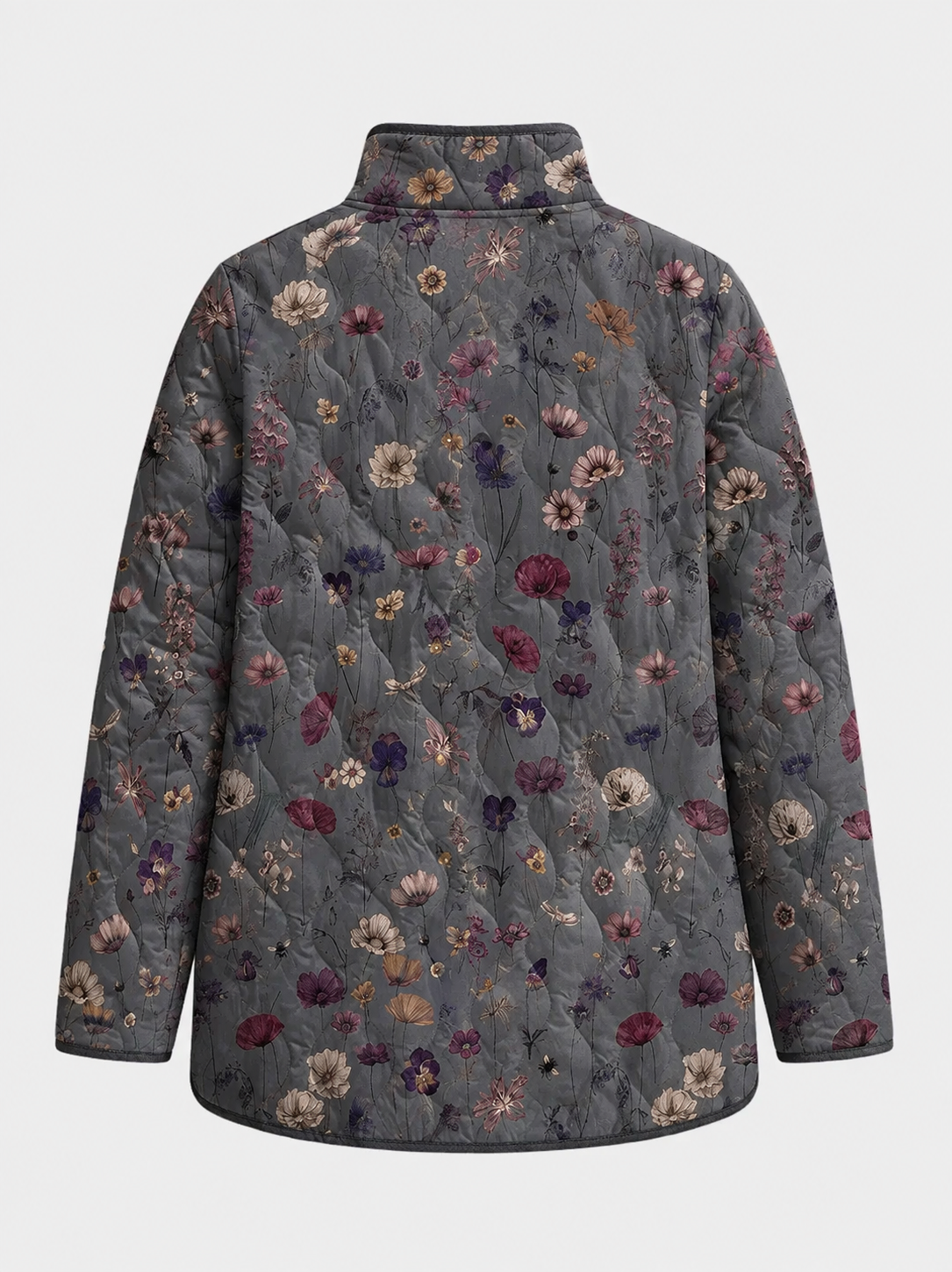Niva | Vintage Floral Print Quilted Jacket