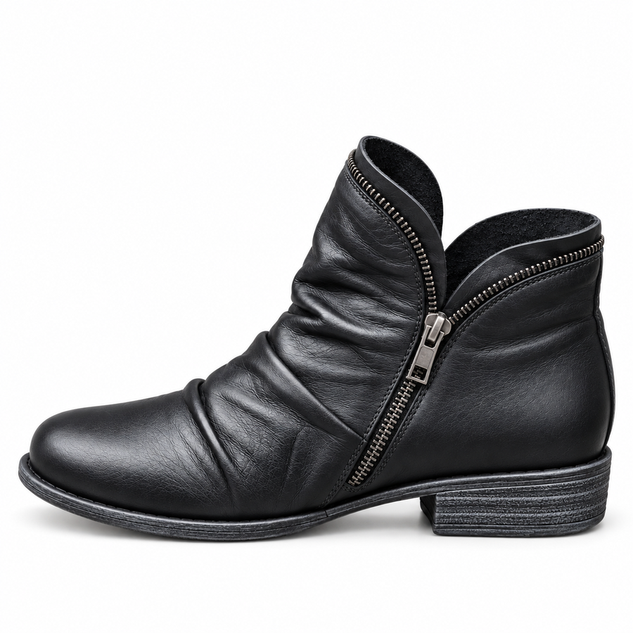Suzanne ankle boot in black, side view