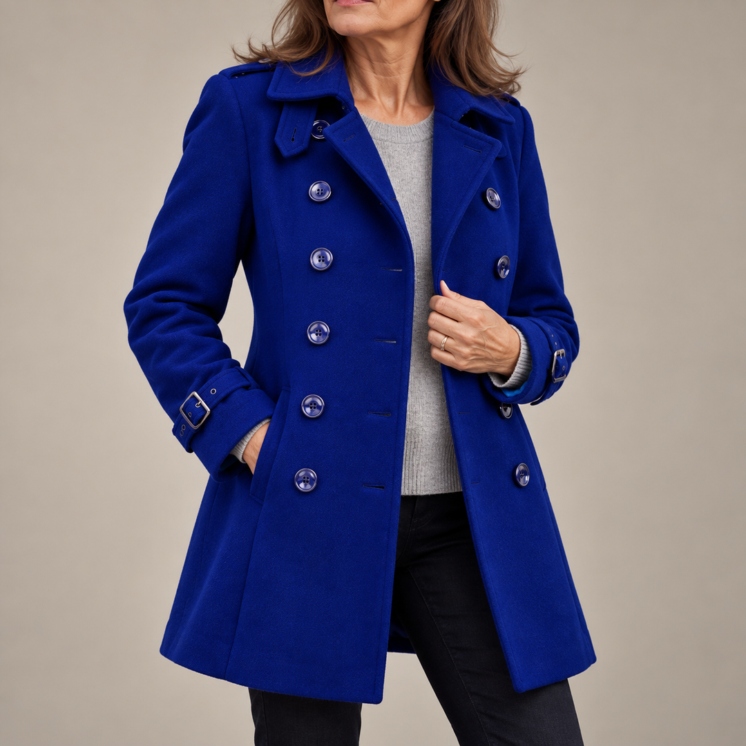Danielle trench coat in royal blue