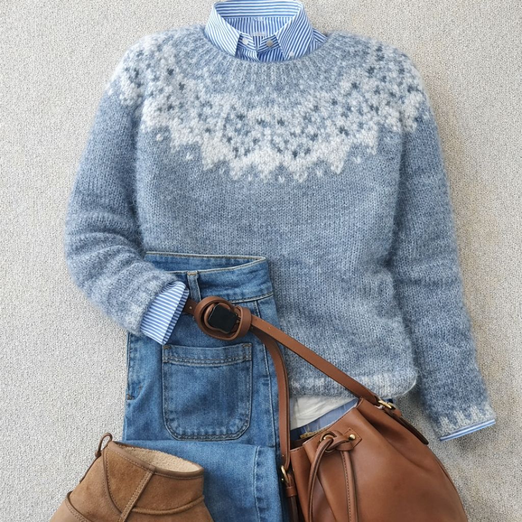 Chloé | Delicate Snowflake Knit Sweater