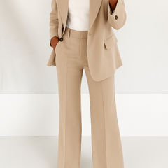 Patrizia tailored two-piece suit in Beige