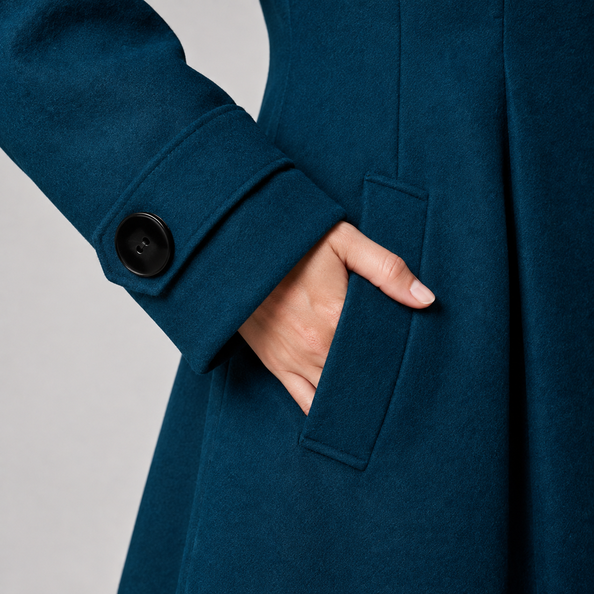 Teresa | Mid-Length Hooded Coat