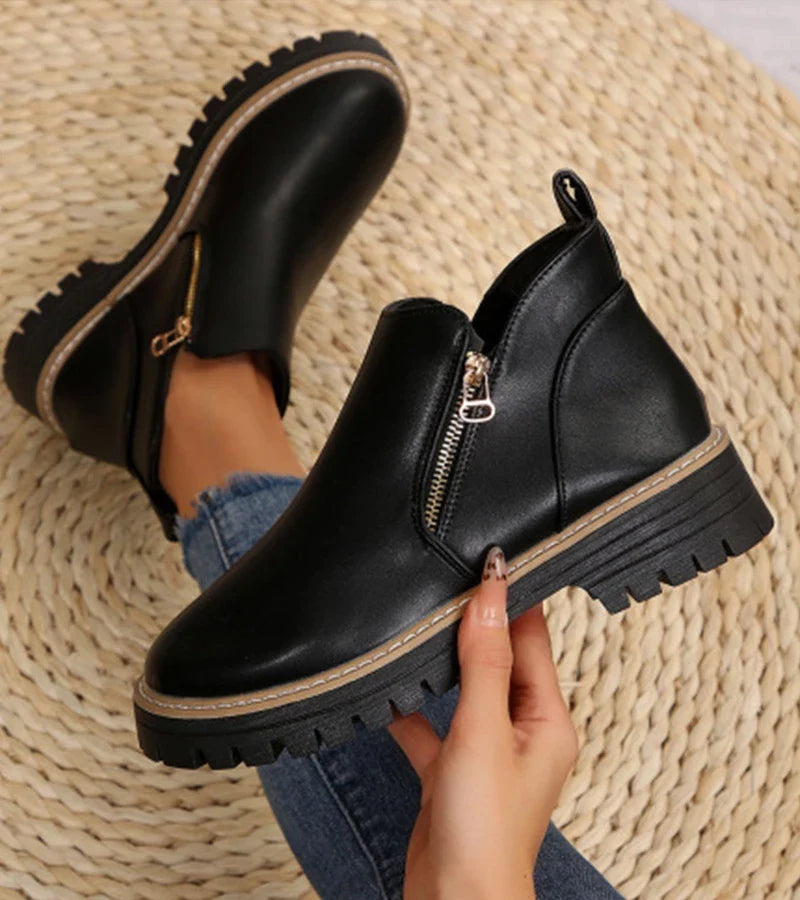 Hilde | Side Zip Comfort Ankle Boots