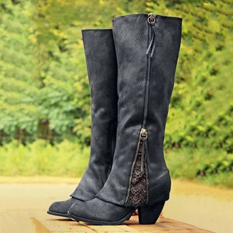 Marlowe | Knee High Boots in Black