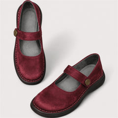 Janina cushioned comfort shoes - Red