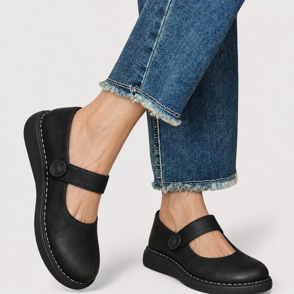 Janina cushioned comfort shoes - Black