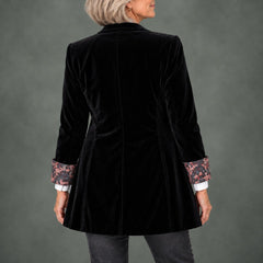 Roseline contrast trim blazer, detail