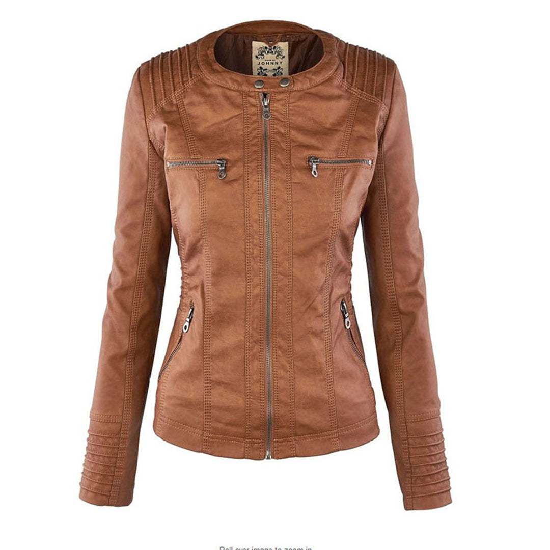 Flavia Jacket in camel, without hood