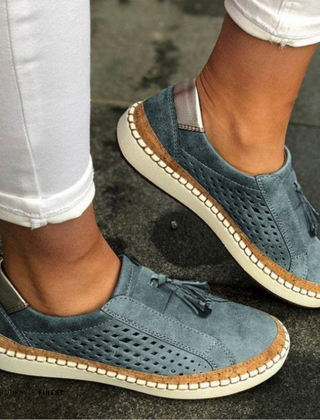 Kendall orthopedic slip-ons in blue