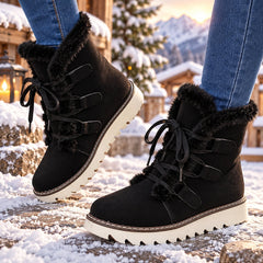 Maiken | Waterproof Slip-Resistant Winter Boots with Cozy Lining in Black