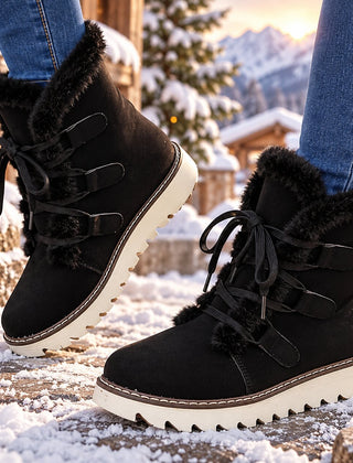 Maiken | Waterproof Slip-Resistant Winter Boots with Cozy Lining in Black