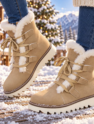 Maiken | Waterproof Slip-Resistant Winter Boots with Cozy Lining in Beige