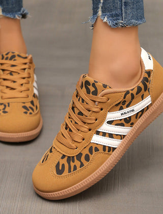 Remi orthopedic trainers in leopard print