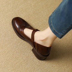 Maddalena Mary Jane shoes in Brown