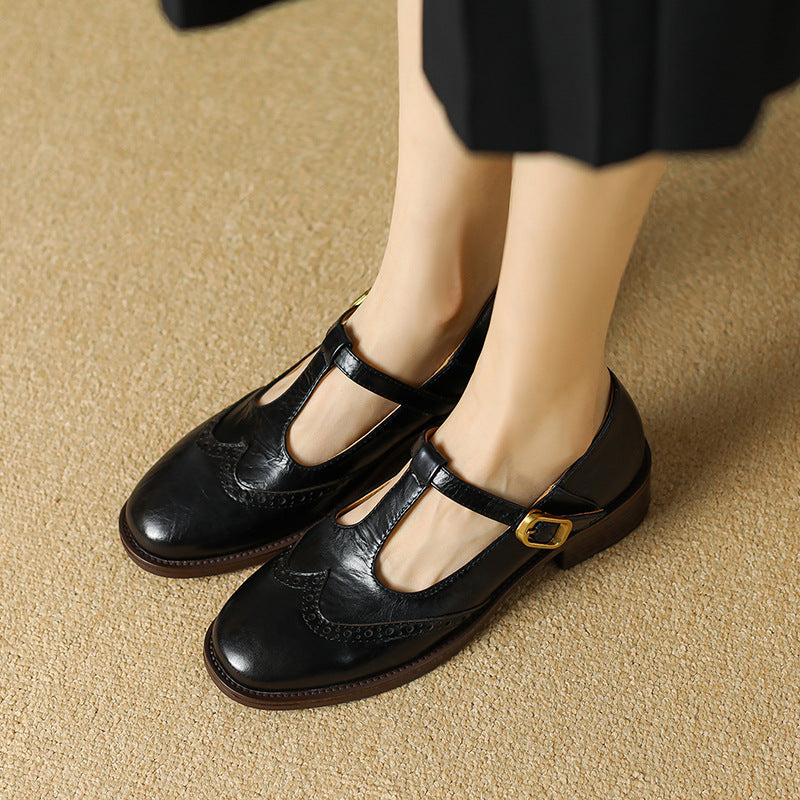 Maddalena Mary Jane shoes in Black