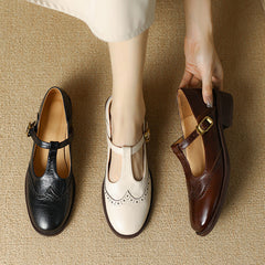 Maddalena Mary Jane shoes in three colors