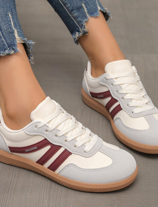 Remi orthopedic trainers in wine red
