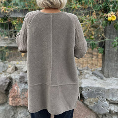 Simone double-breasted midi coat, detail