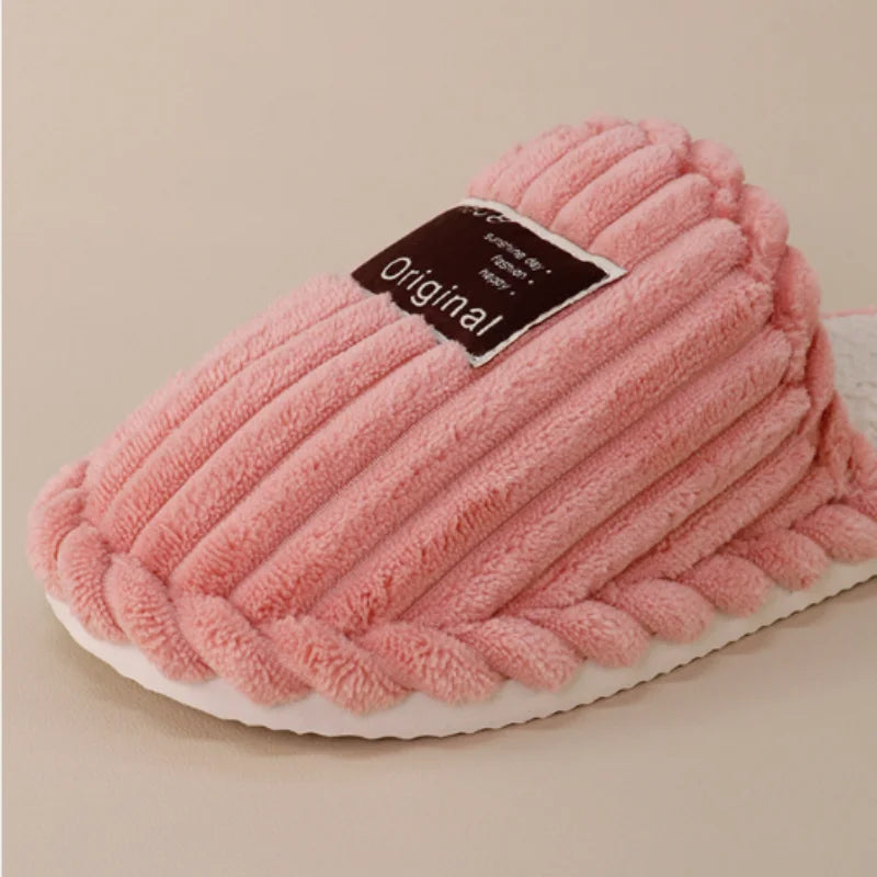 Frieda Slippers in pink, side view