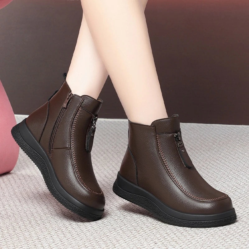 Marigold | Cozy-Lined Zip Comfort Boots
