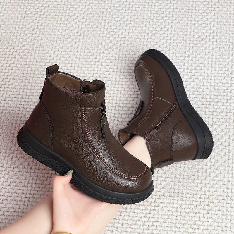 Marigold | Cozy-Lined Zip Comfort Boots