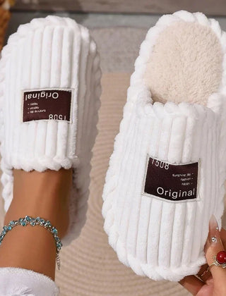 Frieda Slippers in white