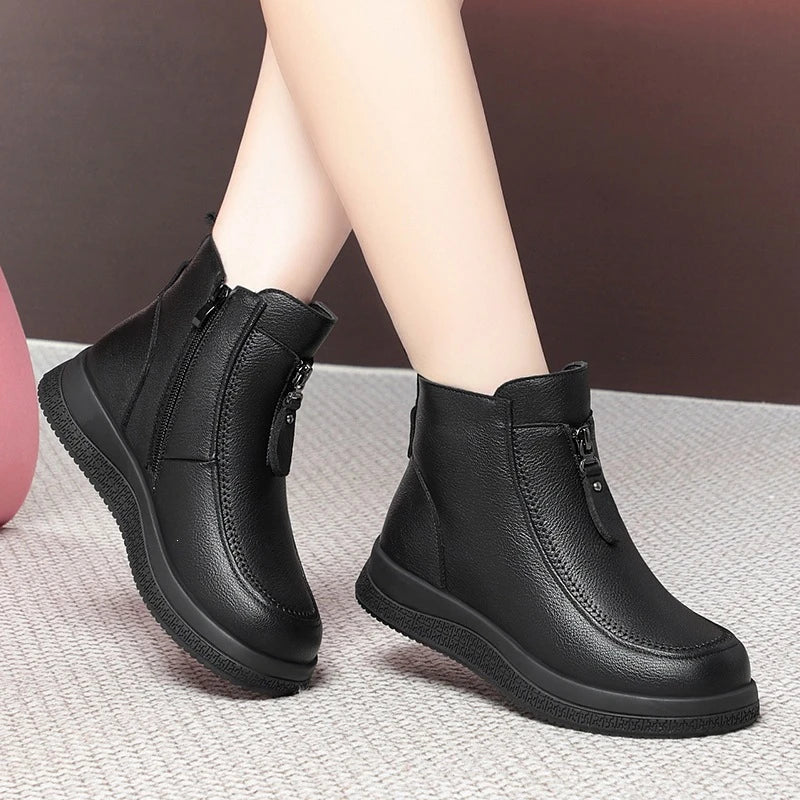 Marigold | Cozy-Lined Zip Comfort Boots