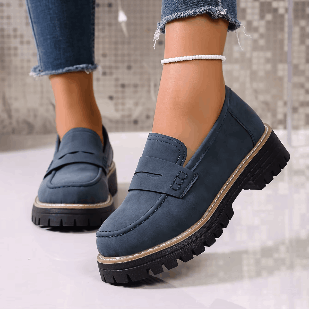 Elsa™ | Newport Preppy Platform Loafers
