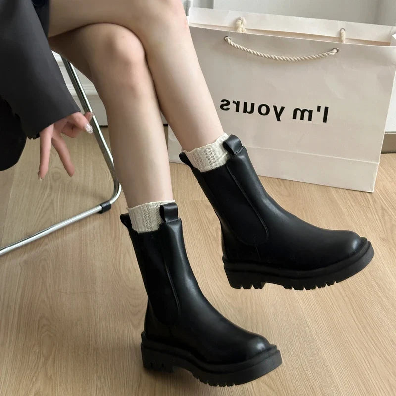 Ophelia | Chunky Sole Chelsea Boots