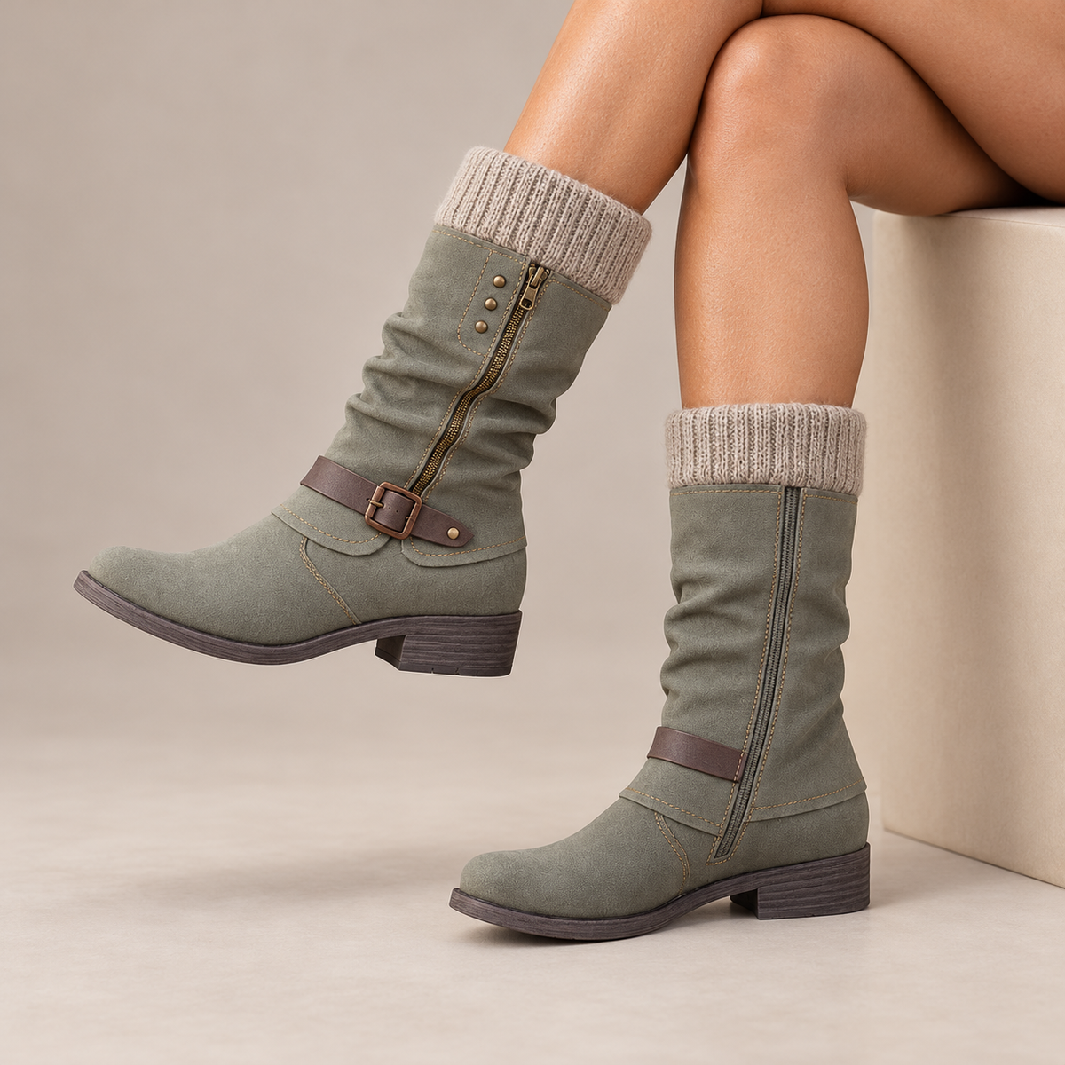 Bonnie | Elegant Supportive Buckle Boots