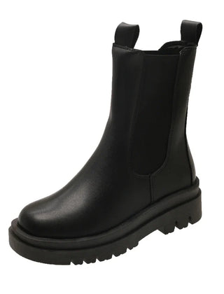 Ophelia | Chunky Sole Chelsea Boots in Black
